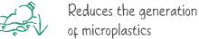 Reduces the generation of microplastics